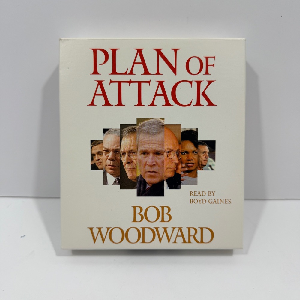 Simon & Schuster Plan of Attack Audiobook White Bob Woodward CD